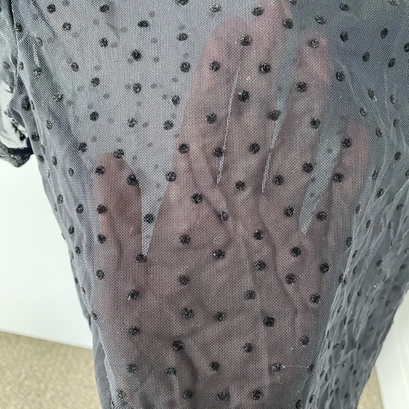 Dynamite Dotted Mesh Top - Picture 3 of 6